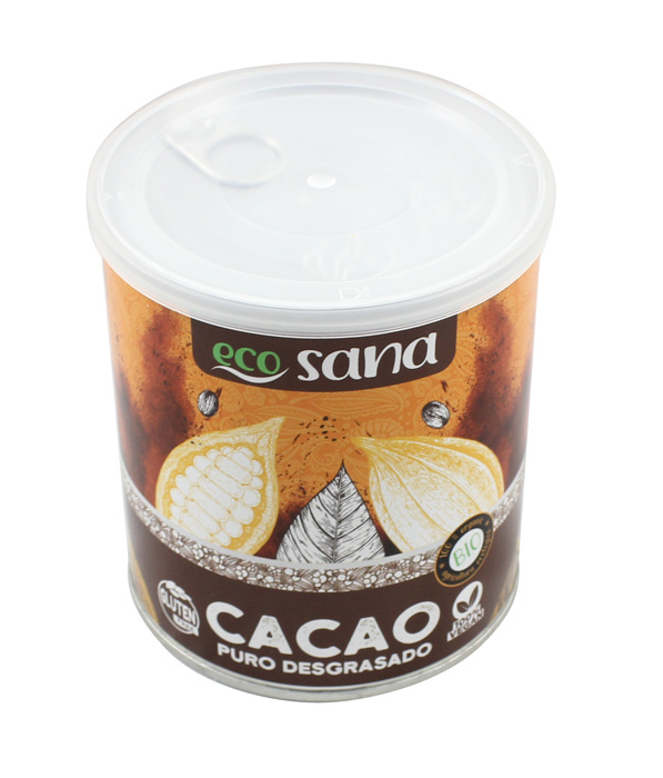 CACAO PURO DESGRASADO BIO 275GR ECOSANA