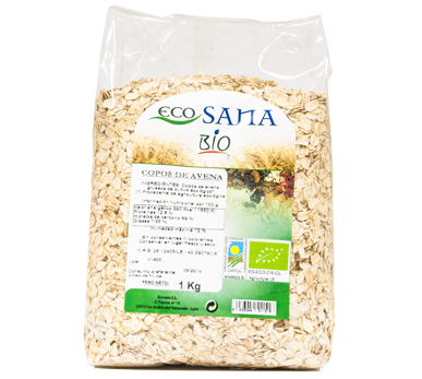 COPOS AVENA BIO 1KG ECOSANA