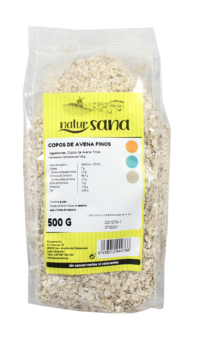 COPOS AVENA FINO 500GR NATURSANA