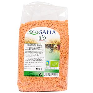 LENTEJA ROJA CORAL BIO 500GR ECOSANA