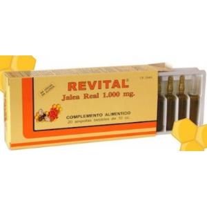 REVITAL geleia real 1000mg. 20amp.