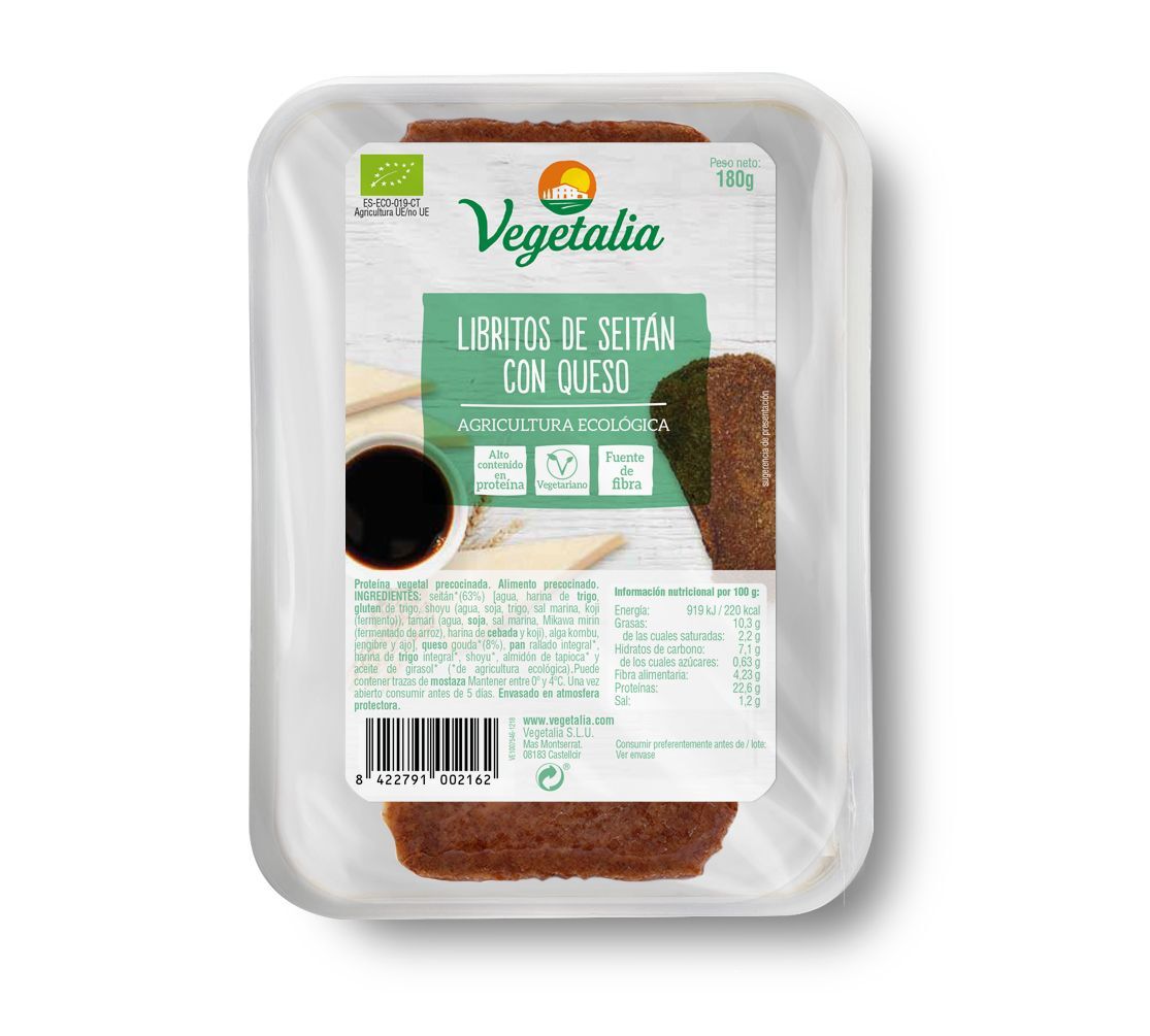 REFRIG LIBRITOS DE SEITAN CON QUESO BIO CCPAE 180 g