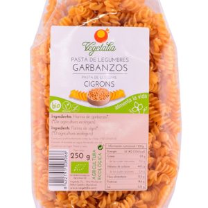 ESPIRALES de GARBANZOS SIN GLUTEN BIO 250g