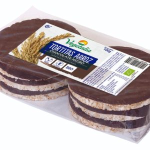 TORTITAS DE ARROZ CHOCOLATE NEGRO BIO 100 GR
