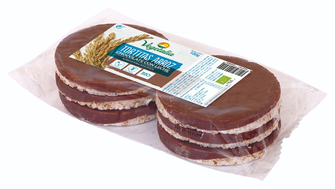 TORTITAS DE ARROZ CHOCOLATE CON LECHE BIO 100 GR