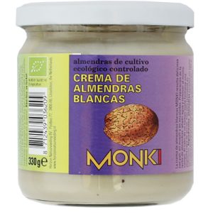 CREMA DE ALMENDRAS BLANCAS BIO MONKI 330 GR