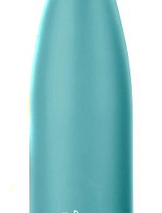 BOTELLA BBO TERMO ACERO INOXIDABLE 350ML TURQUESA  y  FUNDA IRISANA