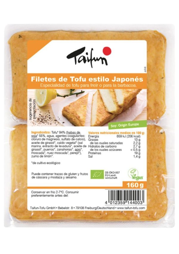 REFRIG FILETES DE TOFU ESTILO JAPONES BIO 160 g