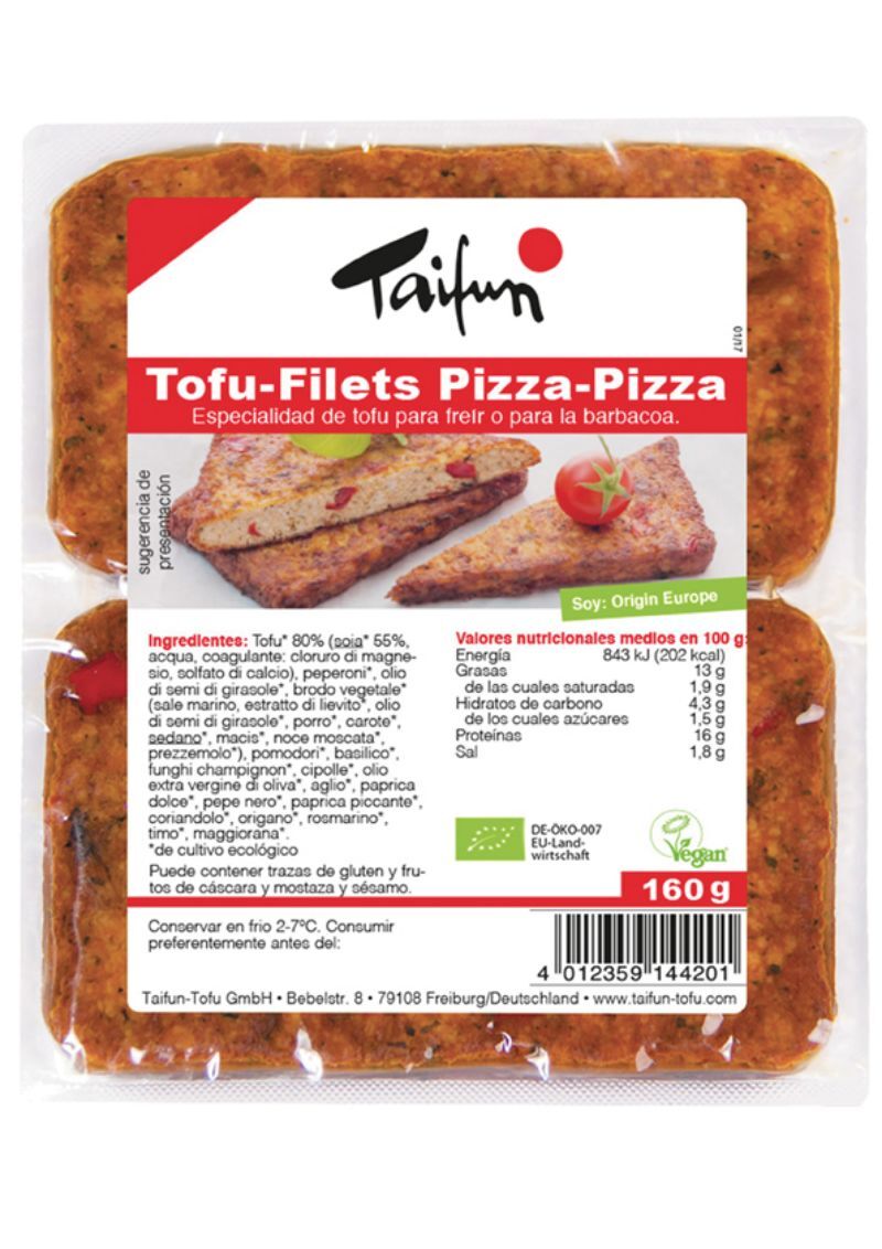 REFRIG FILETES DE TOFU SABOR PIZZA BIO 160 g