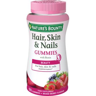 GUMMIES CABELO PELE E UNHAS com biotina 60gominolas