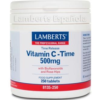 VITAMINA C 500mg. TIME libertação sustentada 250 comp.