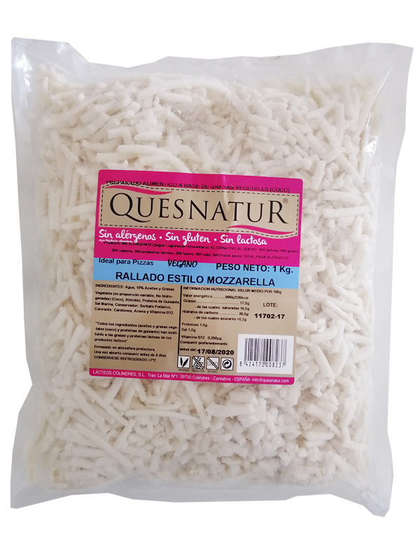 REFRIG QUESO RALLADO MOZZARELLA 1KG
