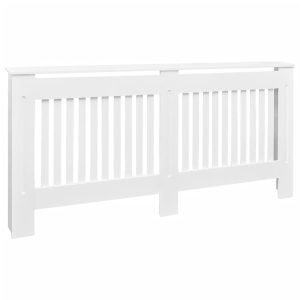 Cobertura de radiador MDF 172 cm branco - 219257