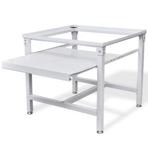 Suporte máquina lavar c/ prateleira extraível branco - 666456