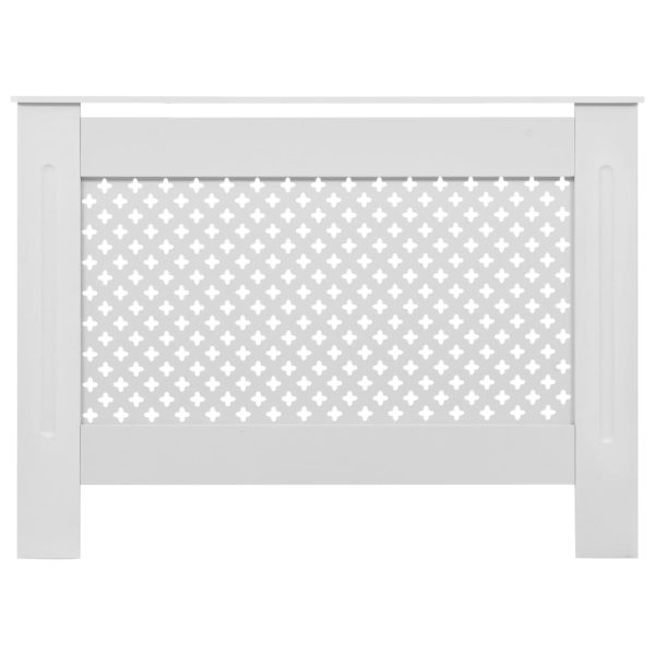 Cobertura de radiador 112x19x81,5 cm MDF branco - 665957 - Image 2