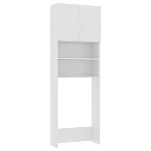 Armário máquina de lavar roupa 64x25,5x190 cm aglomerado branco - 666461