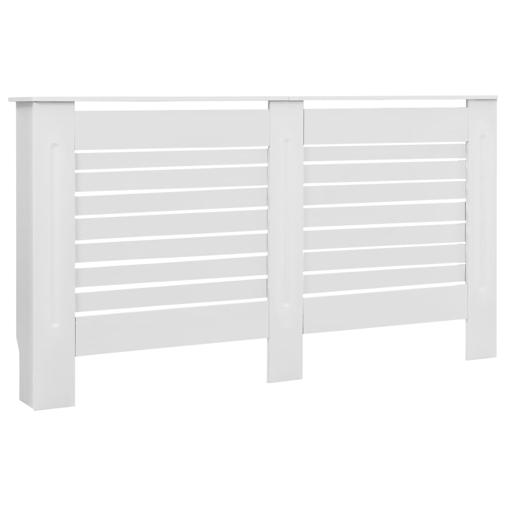 Coberturas de radiador 2 pcs 152x19x81,5 cm MDF branco - 220118 - Image 2