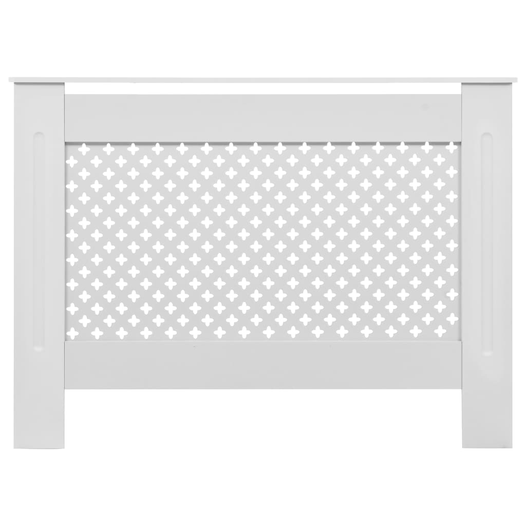 Coberturas de radiador 2 pcs 112x19x81,5 cm MDF branco - 665990 - Image 3