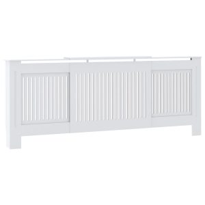 Cobertura de radiador MDF 205 cm branco - 665993