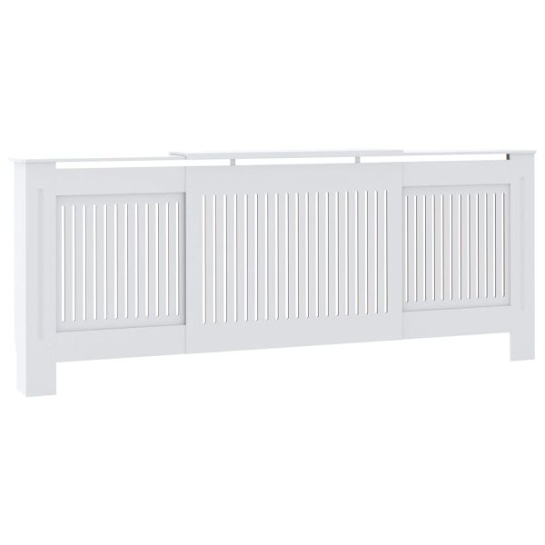 Cobertura de radiador MDF 205 cm branco - 665993