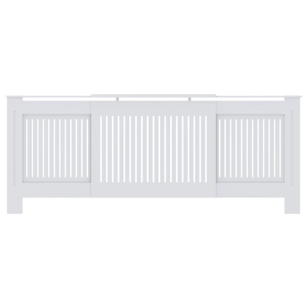 Cobertura de radiador MDF 205 cm branco - 665993 - Image 2