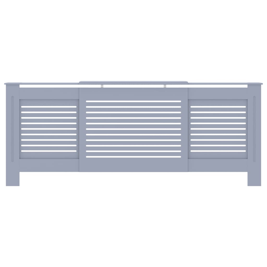 Cobertura de radiador MDF 205 cm cinzento - 665999 - Image 2