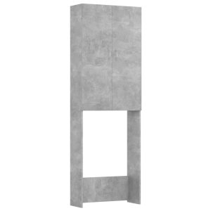 Armário máquina de lavar roupa 64x25,5x190 cm cinzento-cimento - 666401