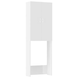 Armário máquina lavar roupa 64x25,5x190 cm branco brilhante - 666402