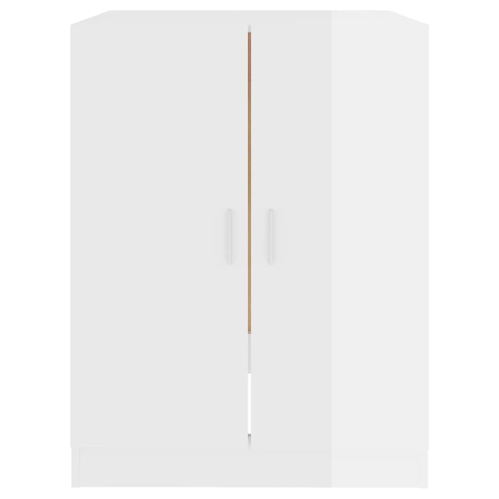 Armário máquina lavar roupa 71x71,5x91,5 cm branco brilhante - 666481 - Image 2