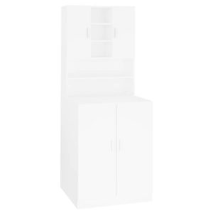 Armário para máquina de lavar roupa branco - 666447