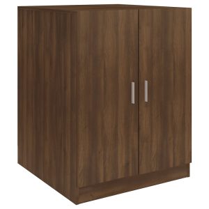 idaXL Armário máquina lavar roupa 71x71,5x91,5 cm carvalho castanho - 666413