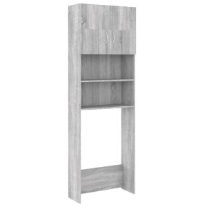 Armário máquina de lavar roupa 64x25,5x190 cm cinzento sonoma - 666415