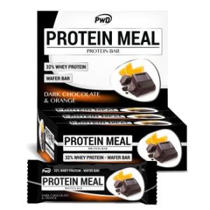 PROTEIN MEAL barritas  chocolate negro-laranja 12u