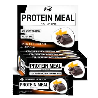 PROTEIN MEAL barritas chocolate negro-laranja 12u