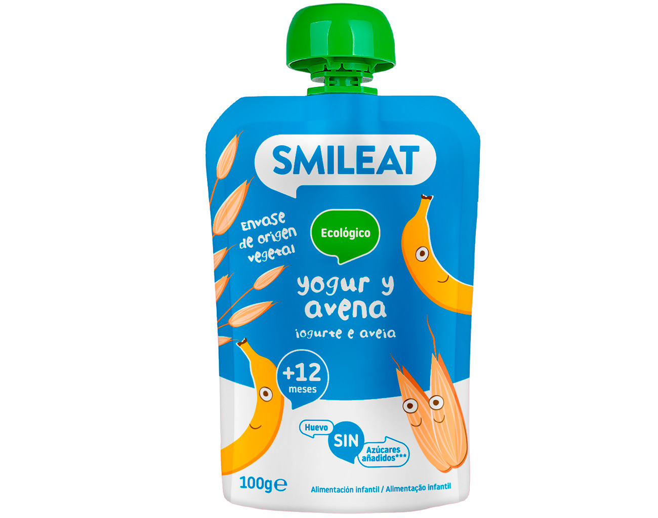 POUCH BIO YOGUR Y AVENA 100 GR