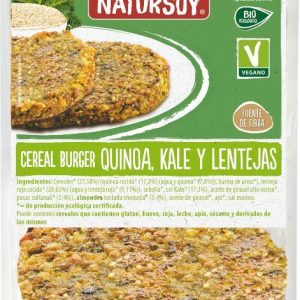 REFRIG BURGER BIO QUINOA KALE  LENTEJAS  PASAS Y ALMENDRAS NATURSOY  200 G