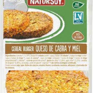 REFRIG HAMBURGUESA DE CEBADA  QUESO DE CABRA Y MIEL BIO NATURSOY  200 G