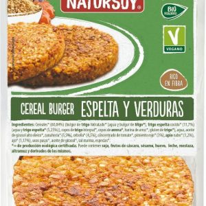 REFRIG HAMBURGUESA ESPELTA Y VERDURAS NATURSOY  200 G