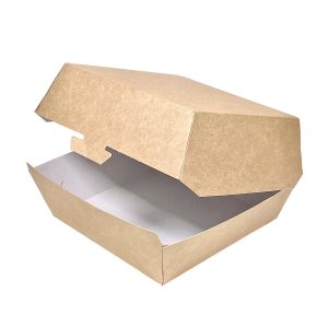 Caixa de Hambúrguer Pequena Kraft