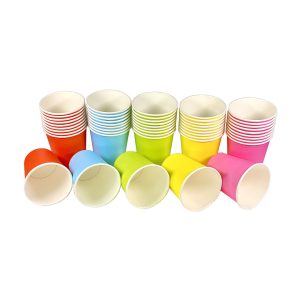 Copos de Cartão Cores Sortido 210ml (7Oz)