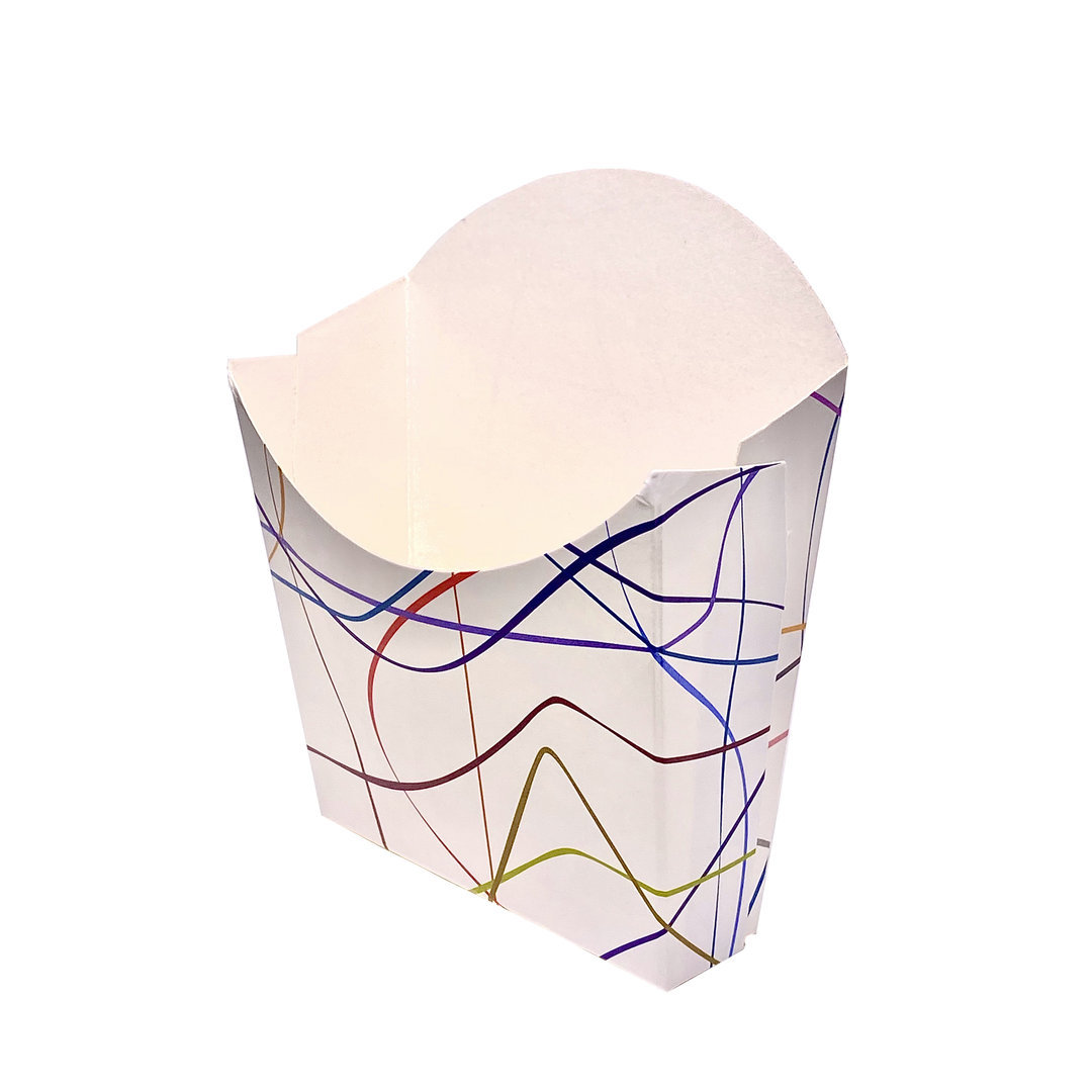 Caixa Para Batatas Fritas Decorada Deluxe Pacote 50