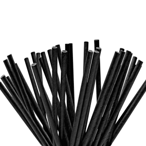 Palhinha Papel Reta Pacote 100 Preto
