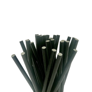 Palhinha Papel Reta para Caipirinha Pacote 100 Preto