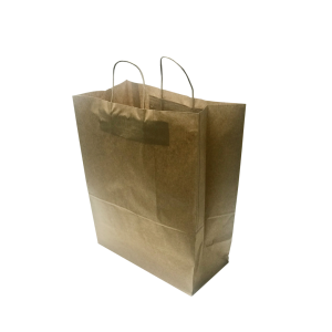 Saco de papel kraft c/ asa retrocida 32x41 Pacote 50
