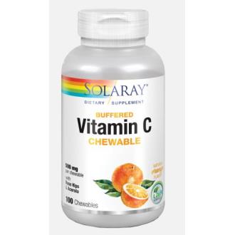 VITAMINA C-500 sabor LARANJA 100comp.mast.