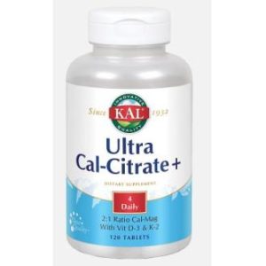 ULTRA CAL CITRATE + K2  120comp.