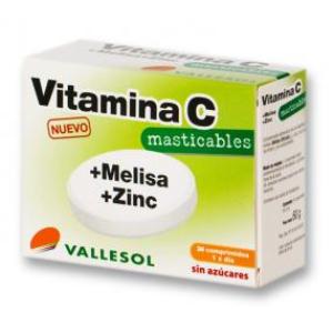 VALLESOL VIT.C MELISA ZINC 24comp.mastig.