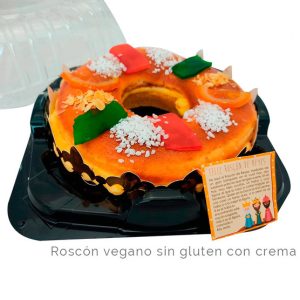 ROSCÓN REYES CREMA TOSTADA VEGAN SIN GLUTEN 650-725GR