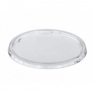 Tampa Plana Fechada copo Cartão Transparente 192ml (6Oz) Manga 100