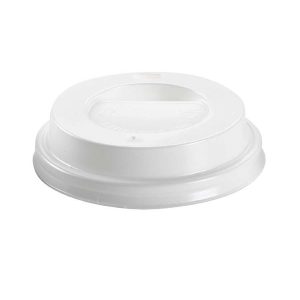 Tampa c/ Orifício p/ beber copo Cartão Branco 205ml (7Oz) Manga 100